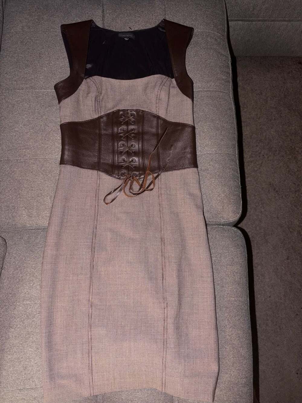 Bebe Corset Tweed Dress Size 2